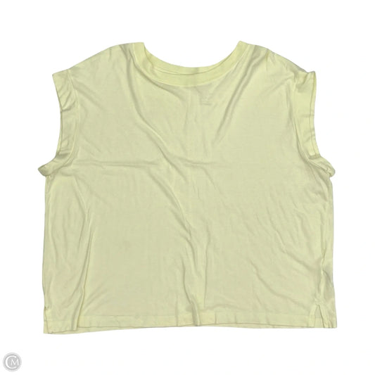 Top Short Sleeve By A New Day In Yellow, Size: Xxl