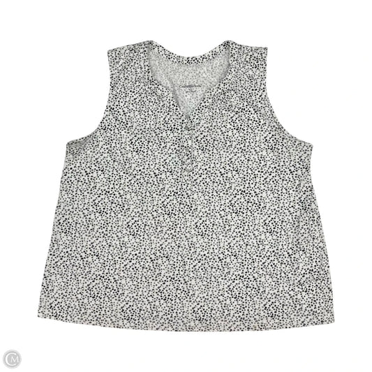 Top Sleeveless By Croft And Barrow In Multi-colored, Size: Xl