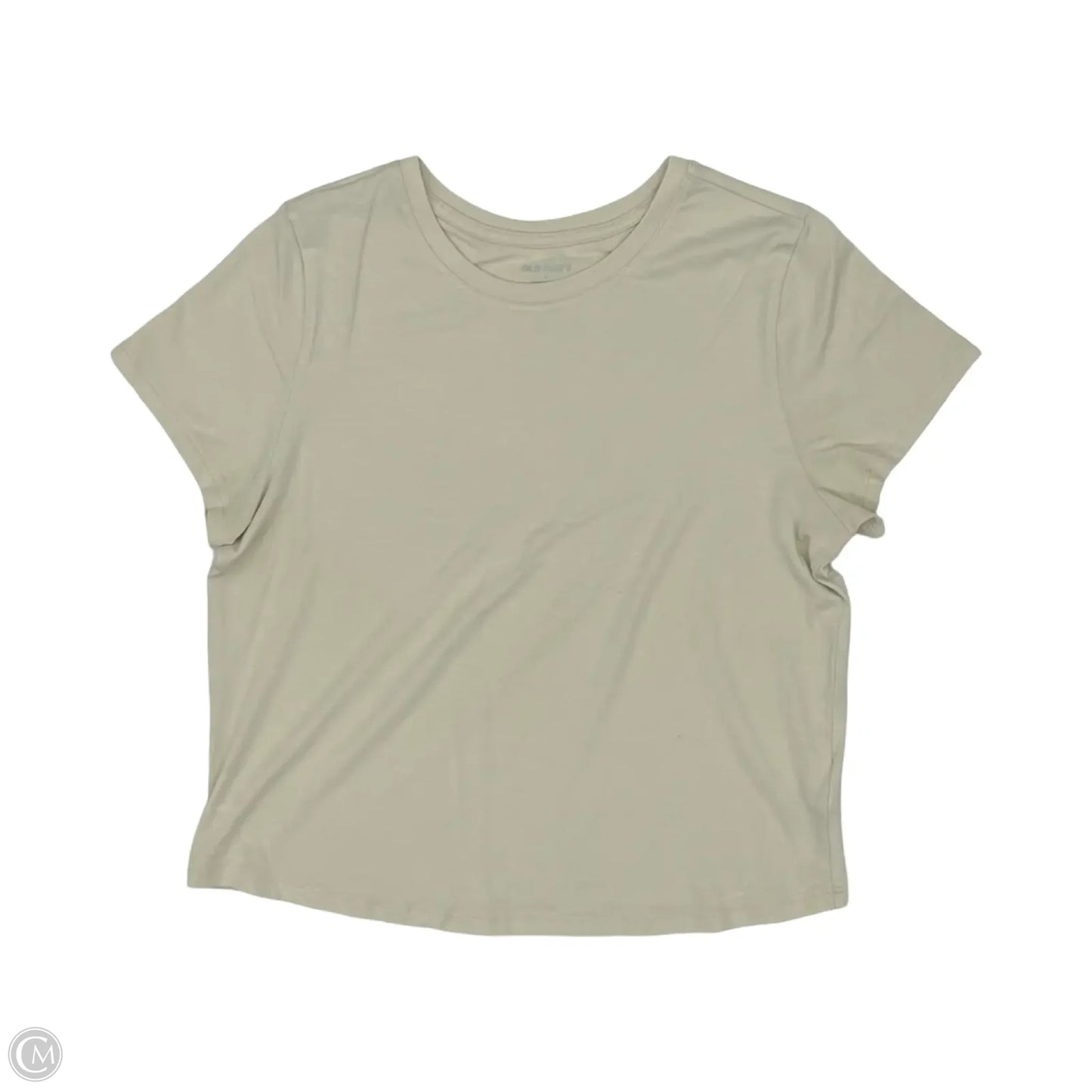 Top Short Sleeve By Old Navy In Tan, Size: L