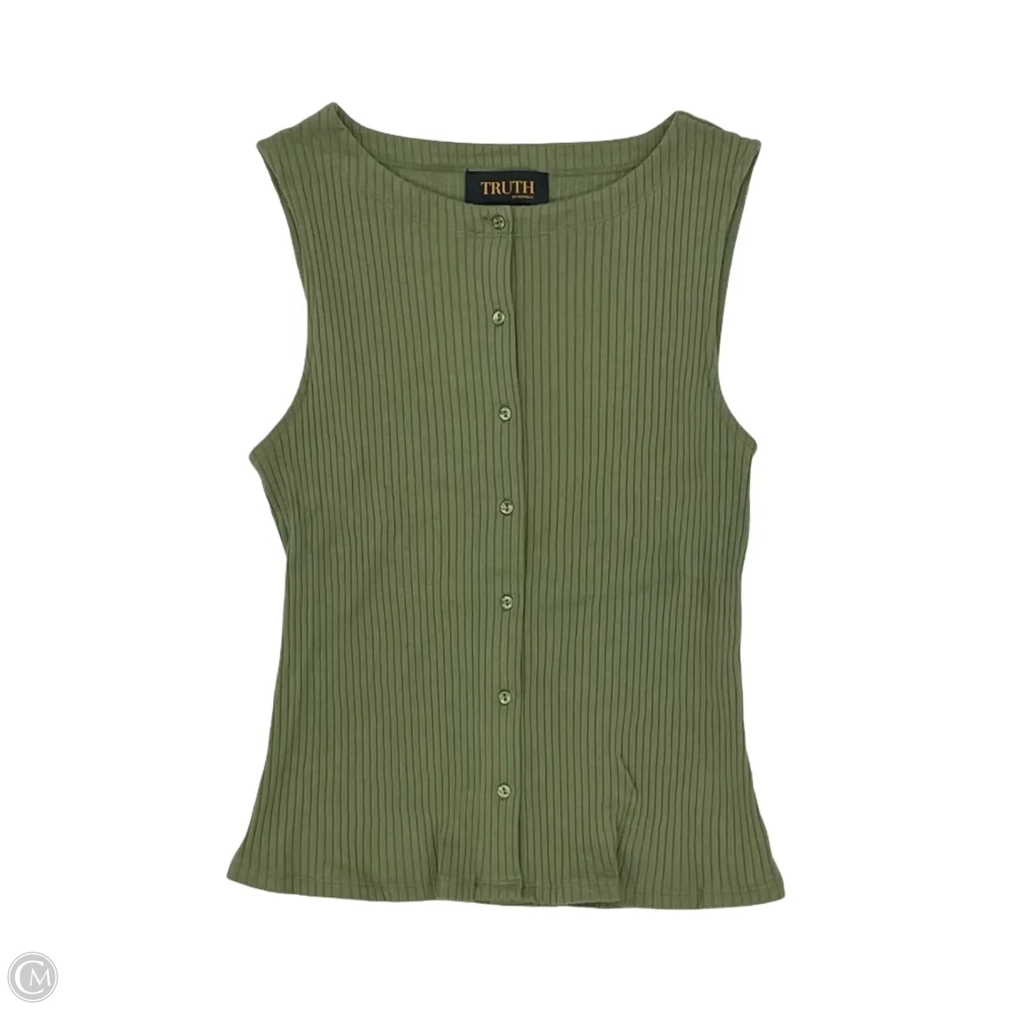 Tank Top By Truth In Green, Size: M