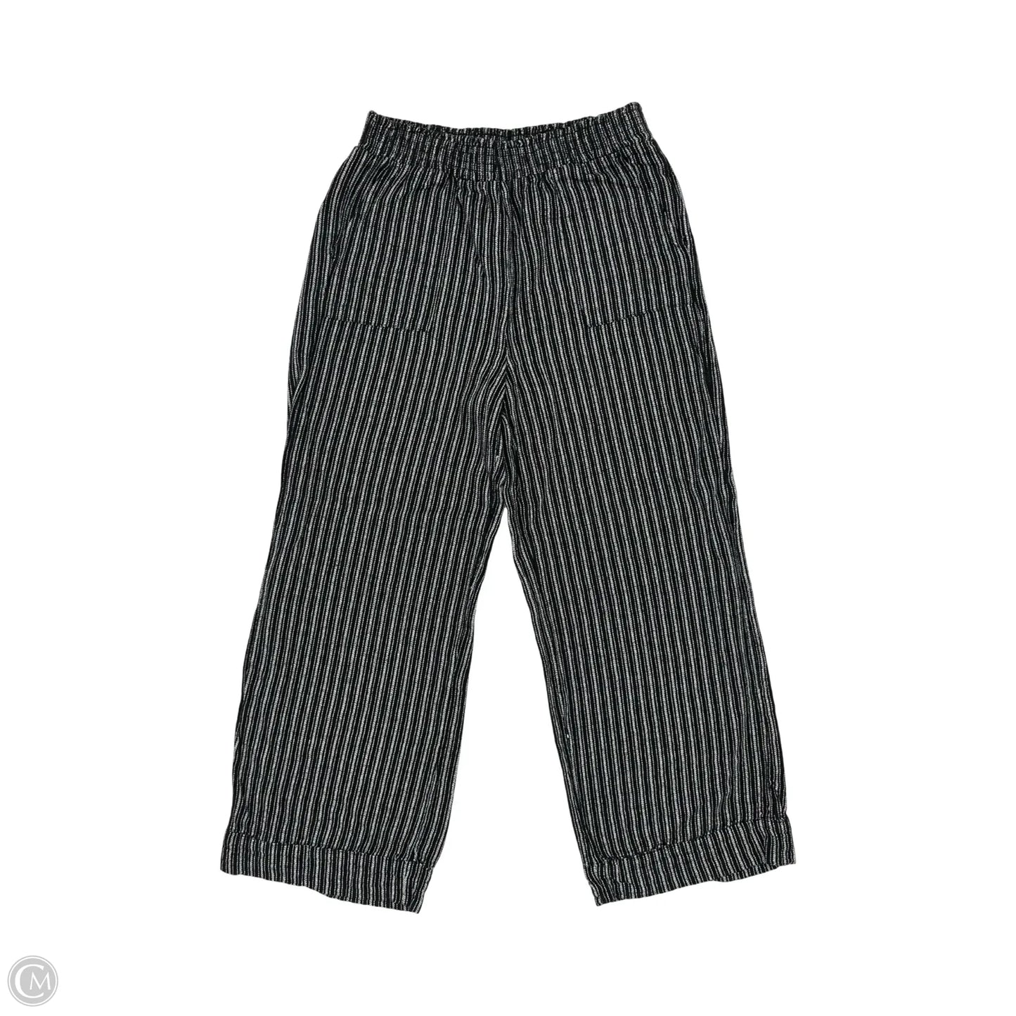 Pants Linen By Time And Tru In Black & White, Size: S