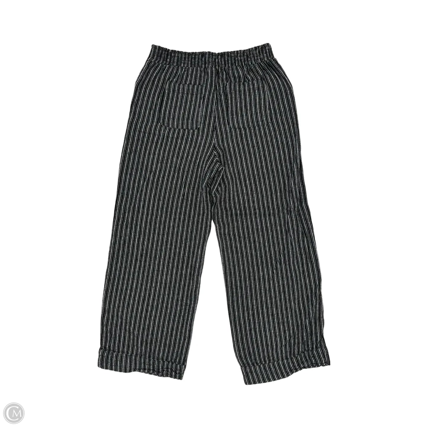 Pants Linen By Time And Tru In Black & White, Size: S