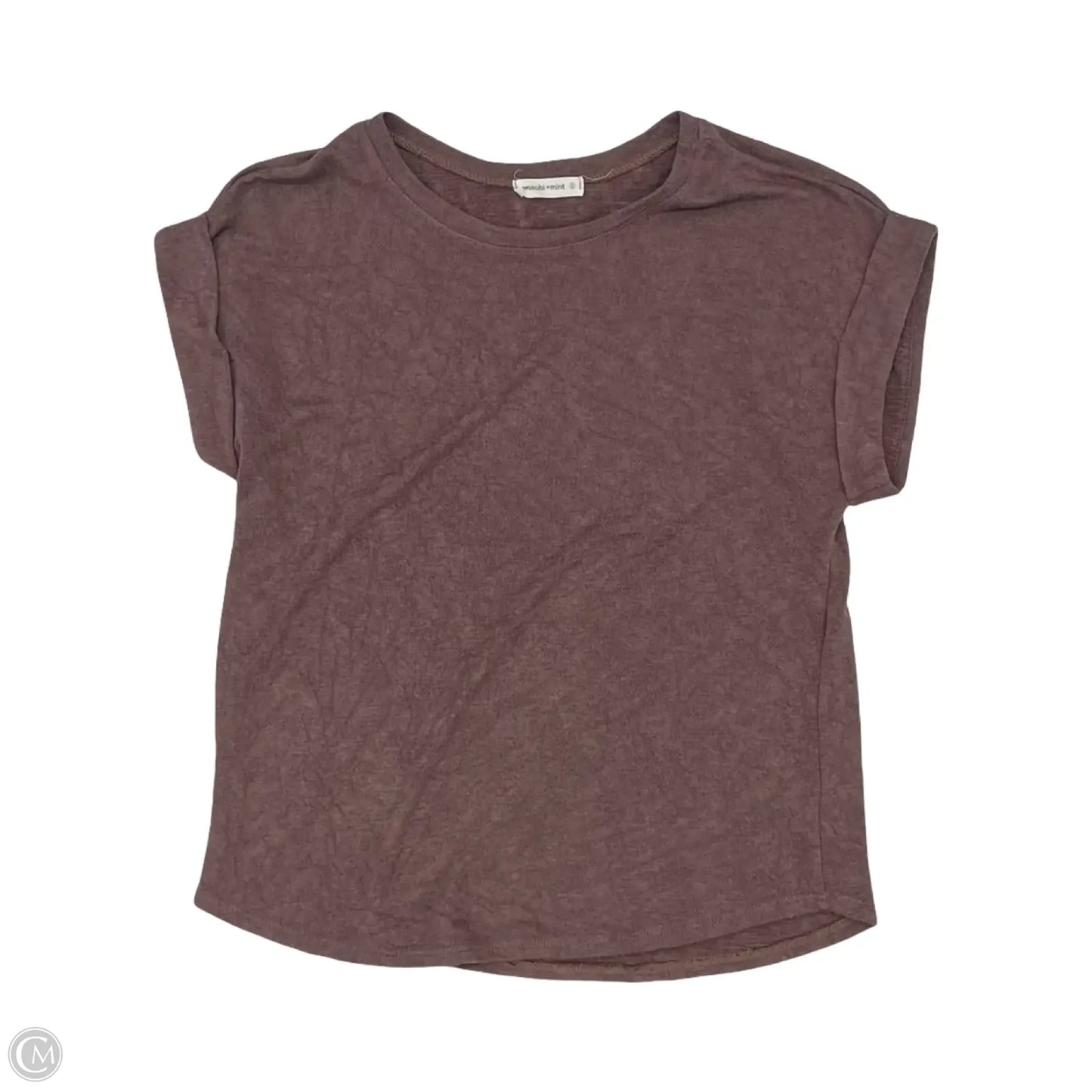 Top Short Sleeve By Clothes Mentor In Brown, Size: S