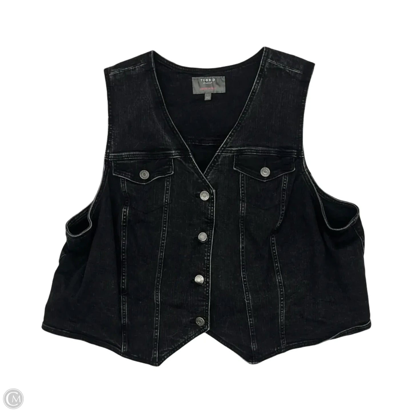 Vest Other By Torrid In Black Denim, Size: 4x