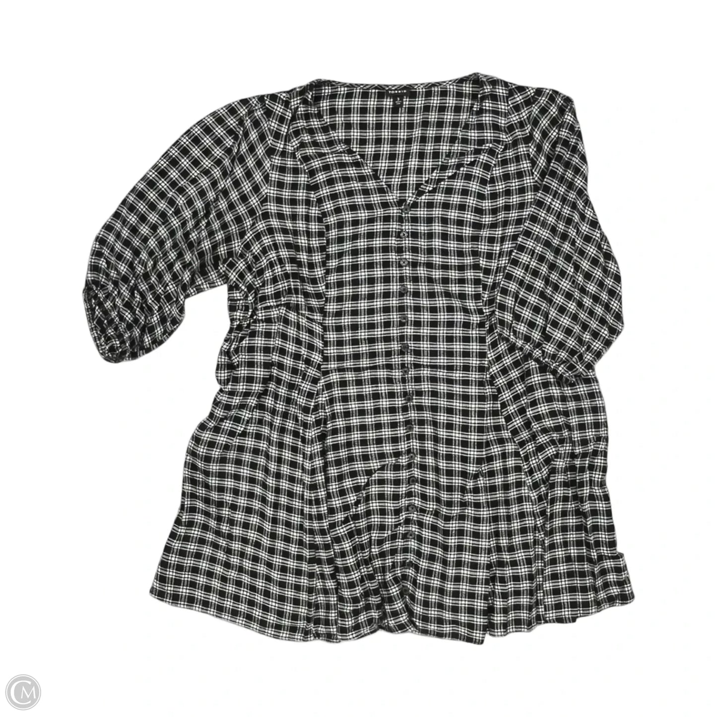 Dress Casual Short By Torrid In Black & White, Size: 3x