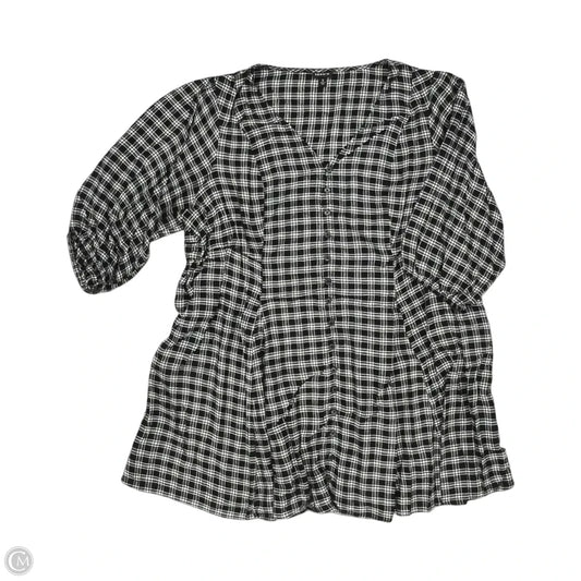 Dress Casual Short By Torrid In Black & White, Size: 3x