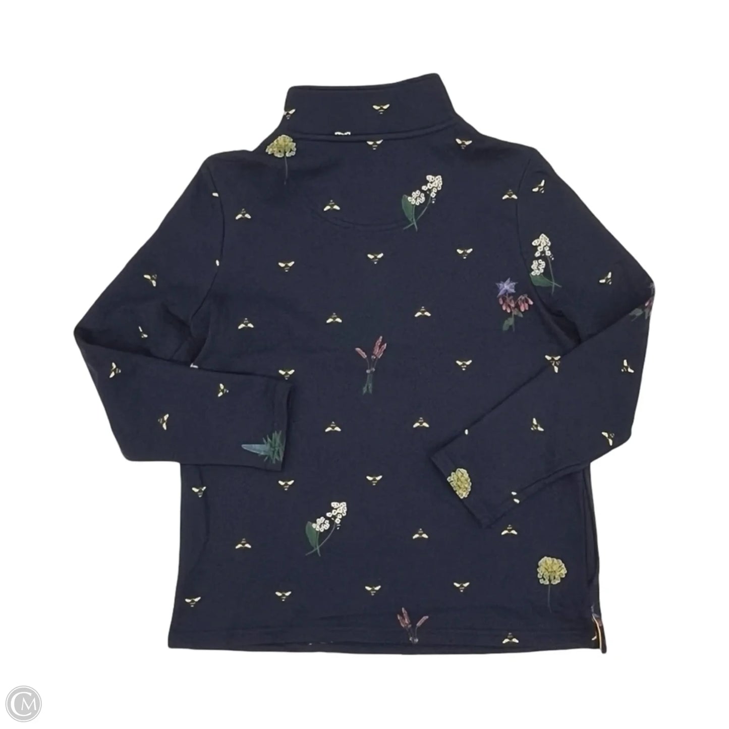 Sweatshirt Collar By Joules In Floral Print, Size: S
