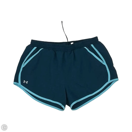 Athletic Shorts By Under Armour In Blue, Size: L