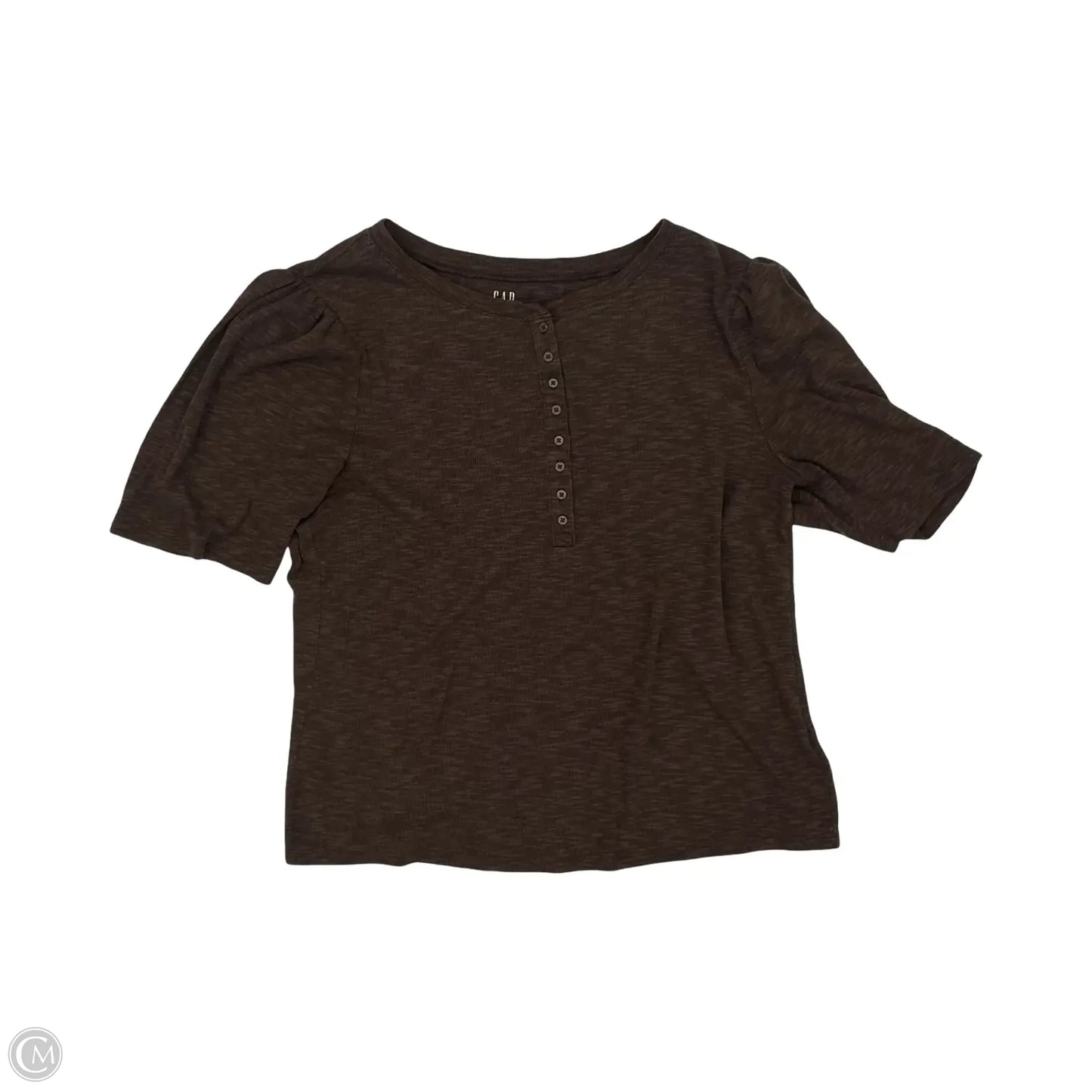 Top Short Sleeve By Gap In Brown, Size: Xl