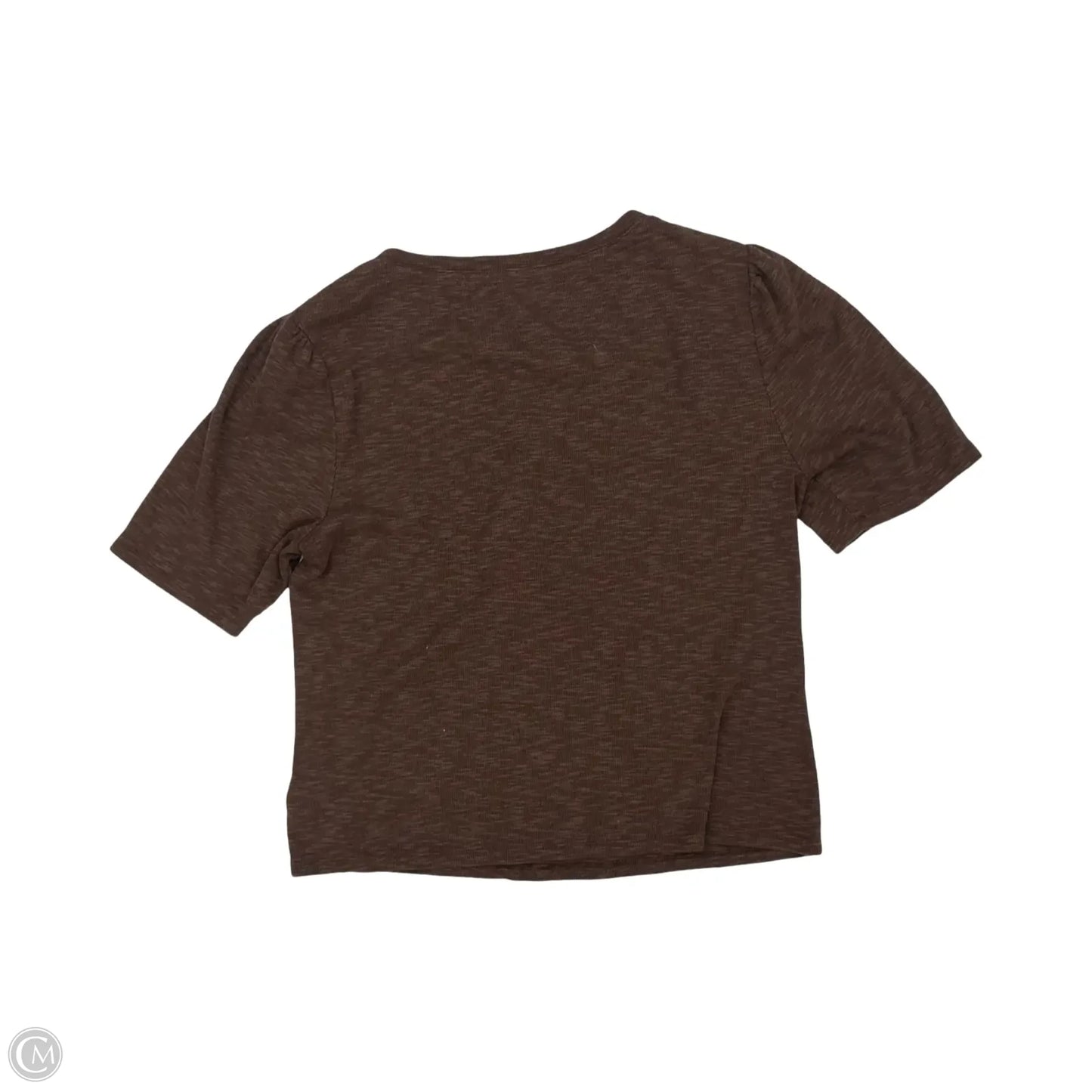Top Short Sleeve By Gap In Brown, Size: Xl