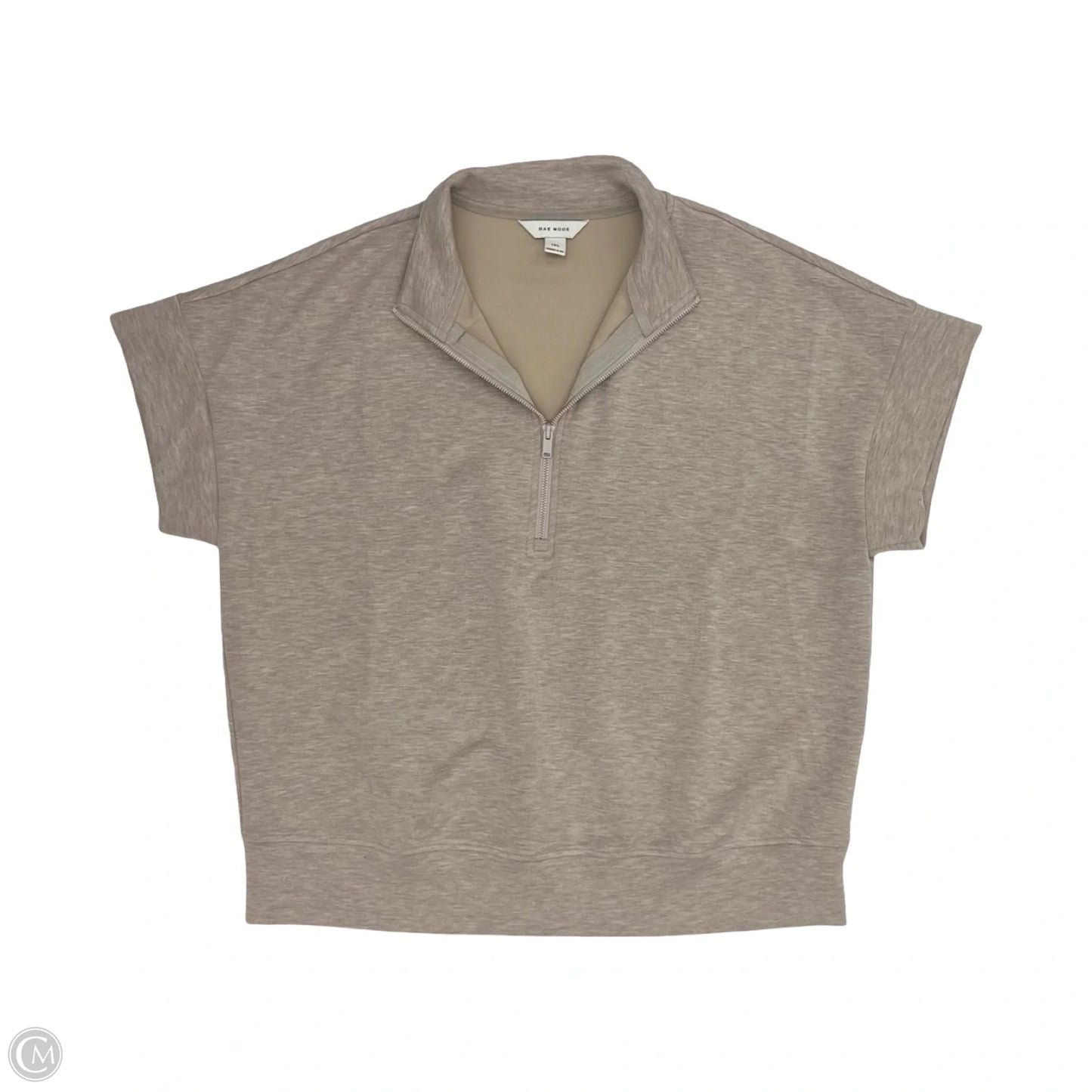 Top Short Sleeve By Rae Mode In Brown, Size: 1x