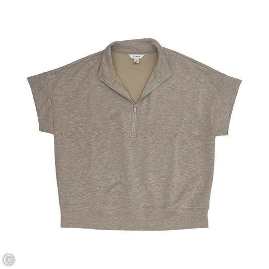 Top Short Sleeve By Rae Mode In Brown, Size: 1x