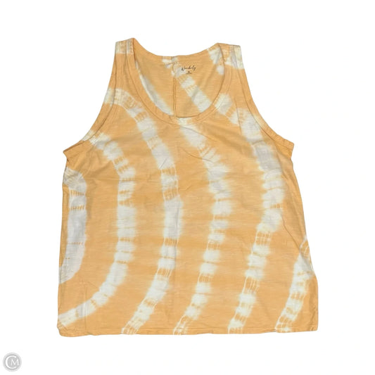 Tank Top By Wonderly In Orange & White, Size: Xl