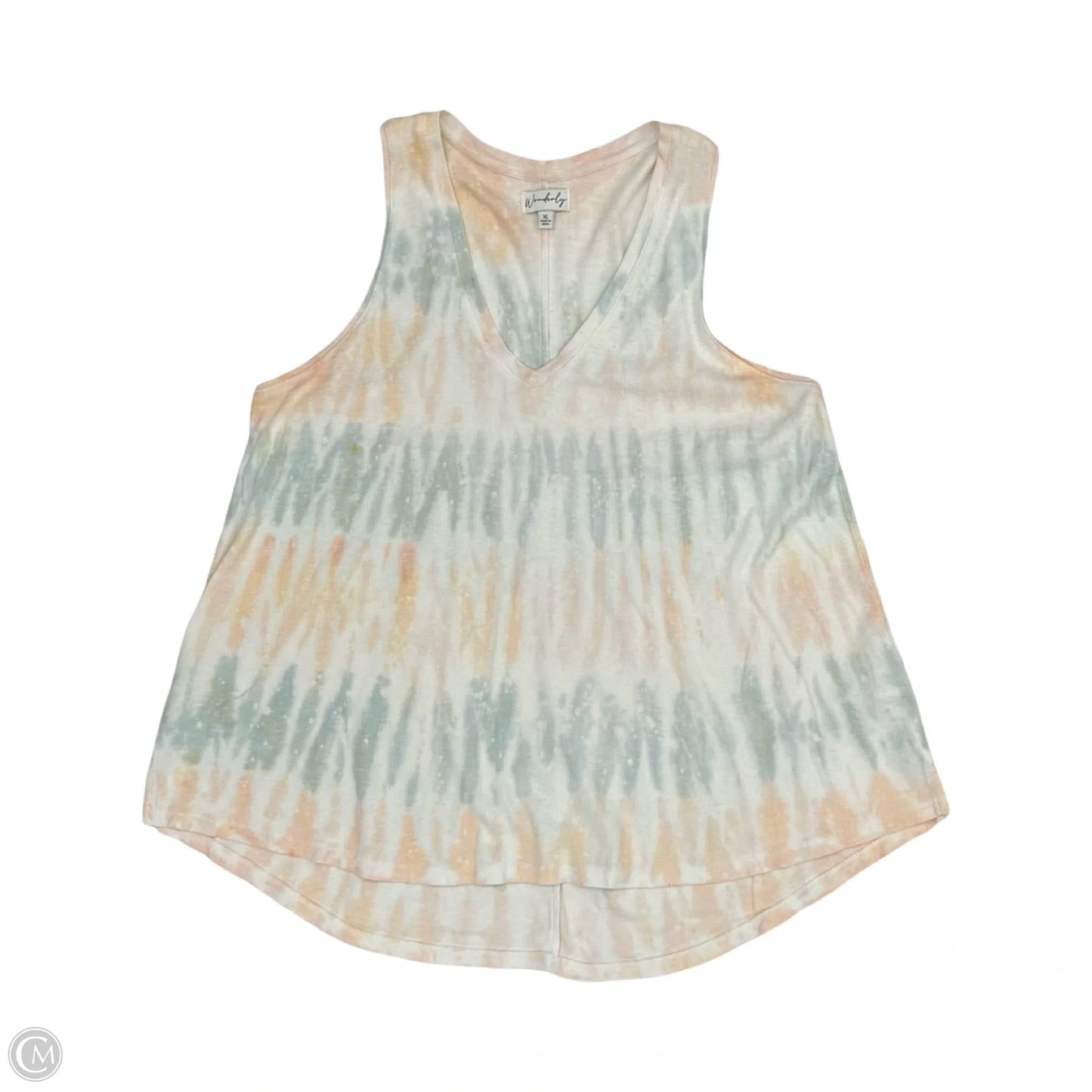 Tank Top By Wonderly In Tie Dye Print, Size: Xl