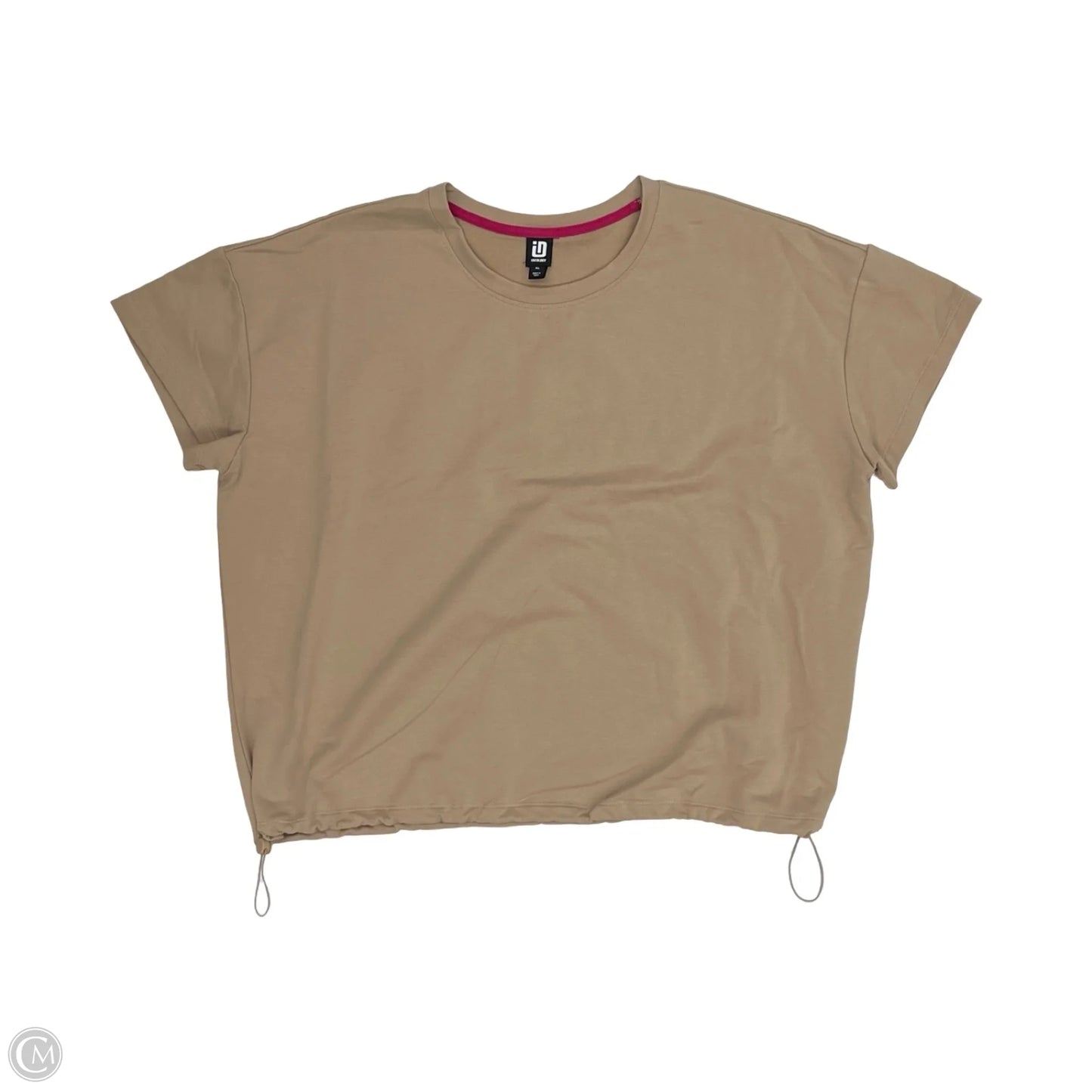 Top Short Sleeve By Ideology In Brown, Size: Xl
