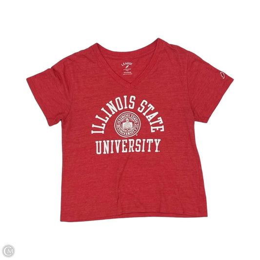 Athletic Top Short Sleeve By Clothes Mentor In Red, Size: M