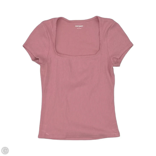 Top Short Sleeve By Old Navy In Pink, Size: S