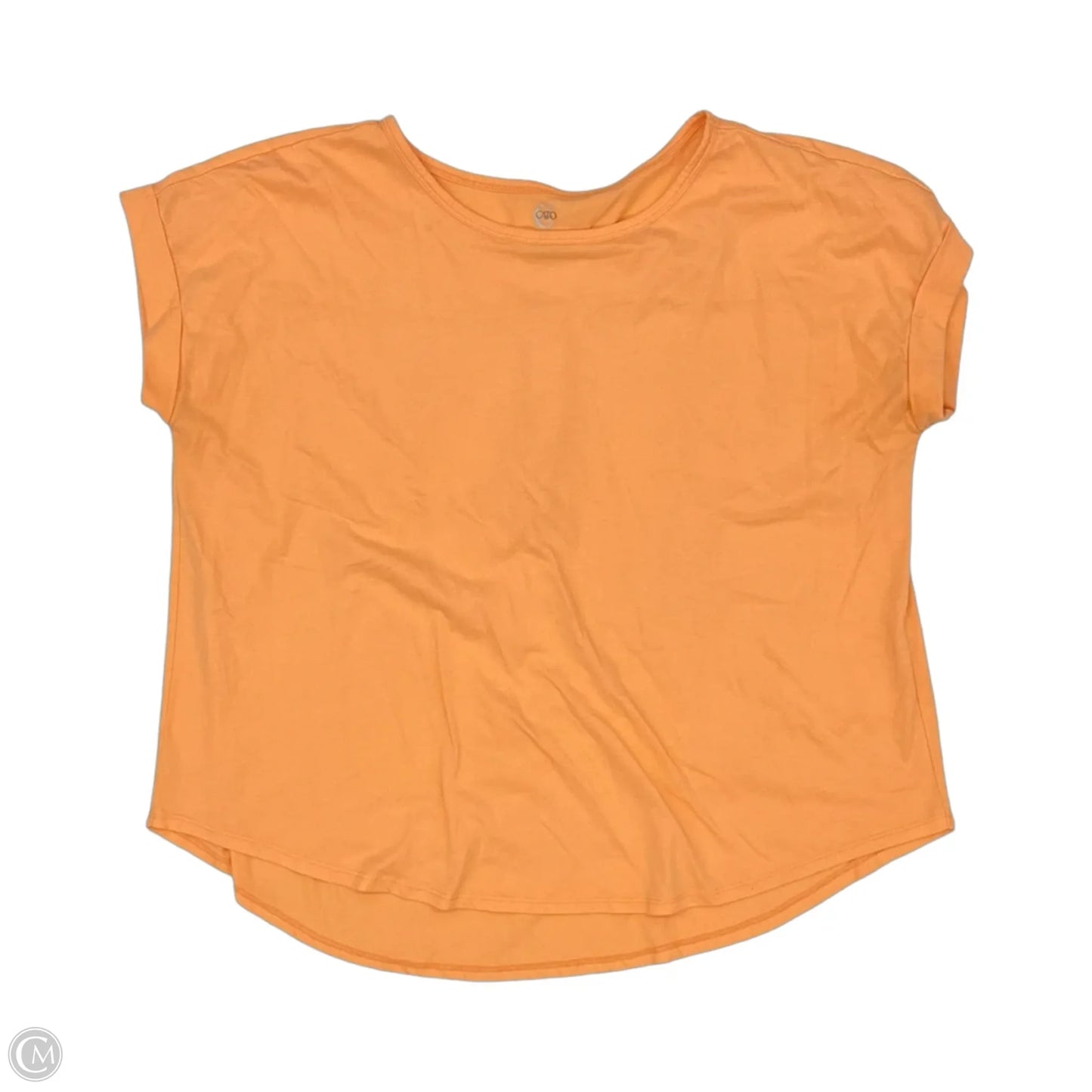 Top Short Sleeve By Cato In Orange, Size: 3x