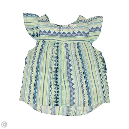 Top Short Sleeve By Sonoma In Blue & Green, Size: 1x