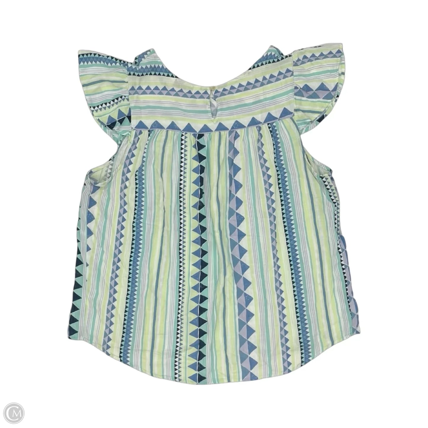Top Short Sleeve By Sonoma In Blue & Green, Size: 1x