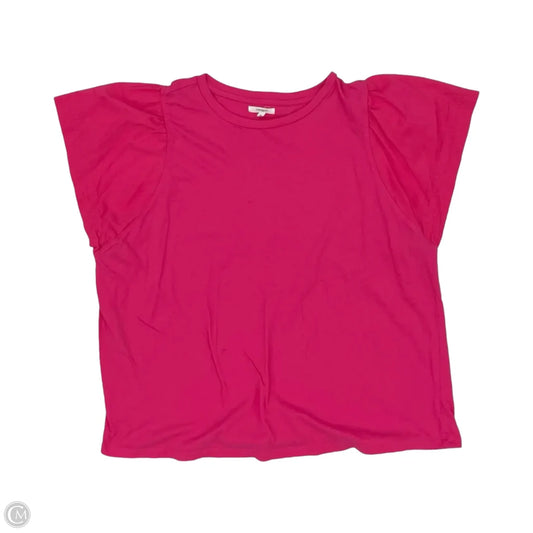 Top Short Sleeve By Maurices In Pink, Size: 2x