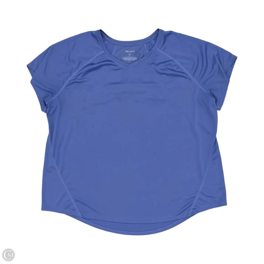 Athletic Top Short Sleeve By Tek Gear In Blue, Size: 2x