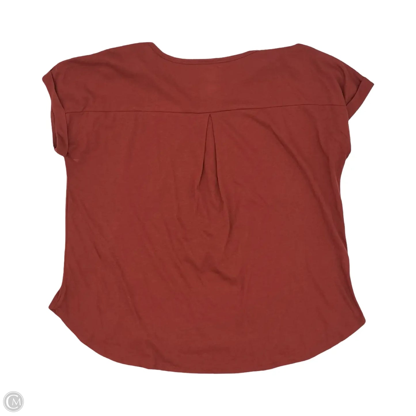 Top Short Sleeve By Cato In Red, Size: 1x