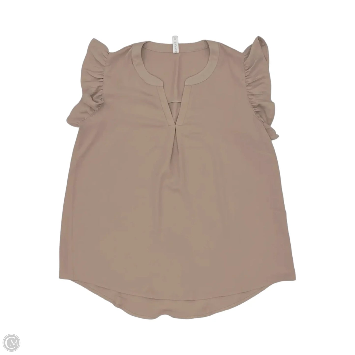 Top Short Sleeve By Cato In White, Size: 1x