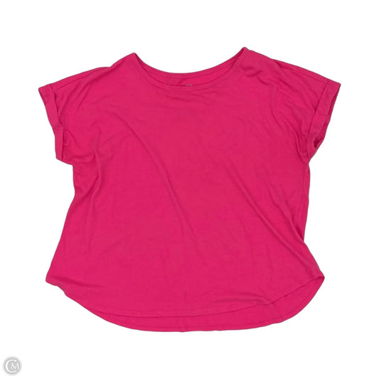 Top Short Sleeve By Cato In Pink, Size: 1x