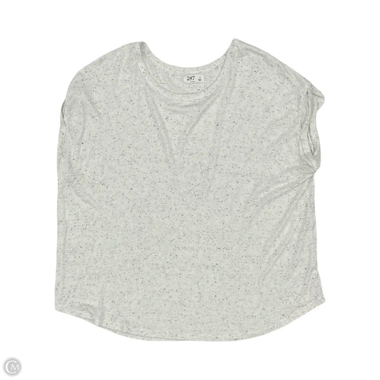 Top Short Sleeve By Maurices In Black & Cream, Size: 1x