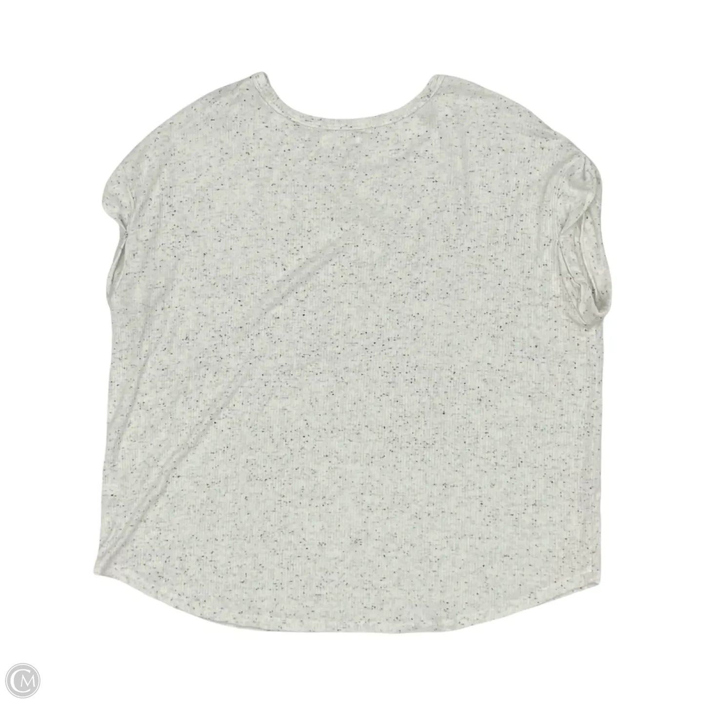 Top Short Sleeve By Maurices In Black & Cream, Size: 1x