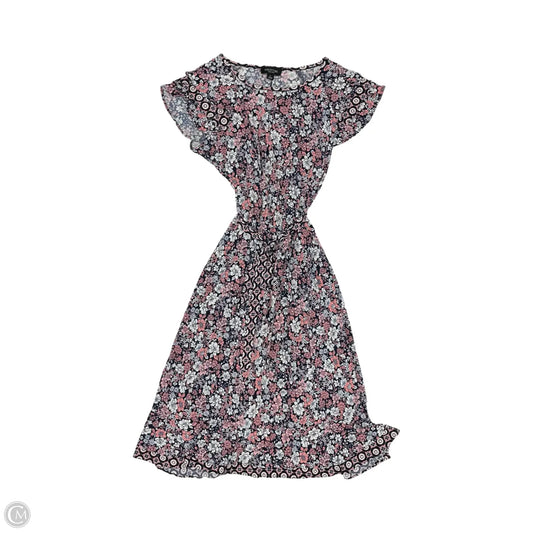 Dress Party Midi By Perceptions In Floral Print, Size: Xl