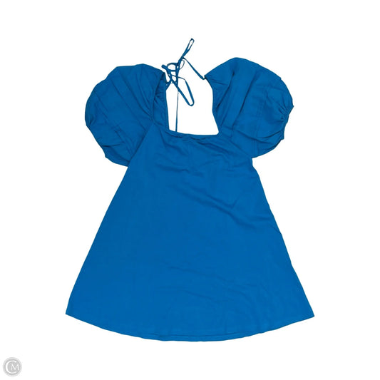 Dress Casual Short By Zara In Blue, Size: M