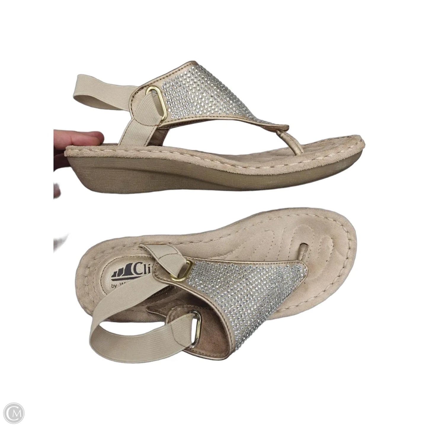 Sandals Flats By Cliffs By White Mountain In Tan, Size: 6.5