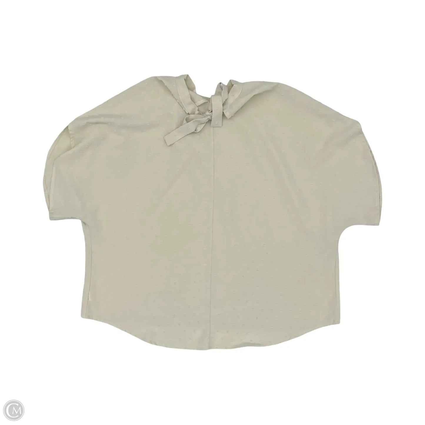 Blouse Short Sleeve By Cmf In Tan, Size: Xl