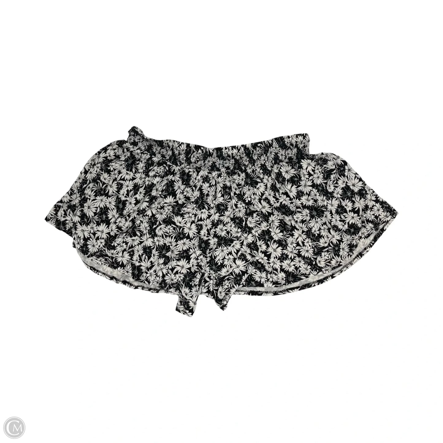 Shorts By Terra & Sky In Black & Cream, Size: 3x