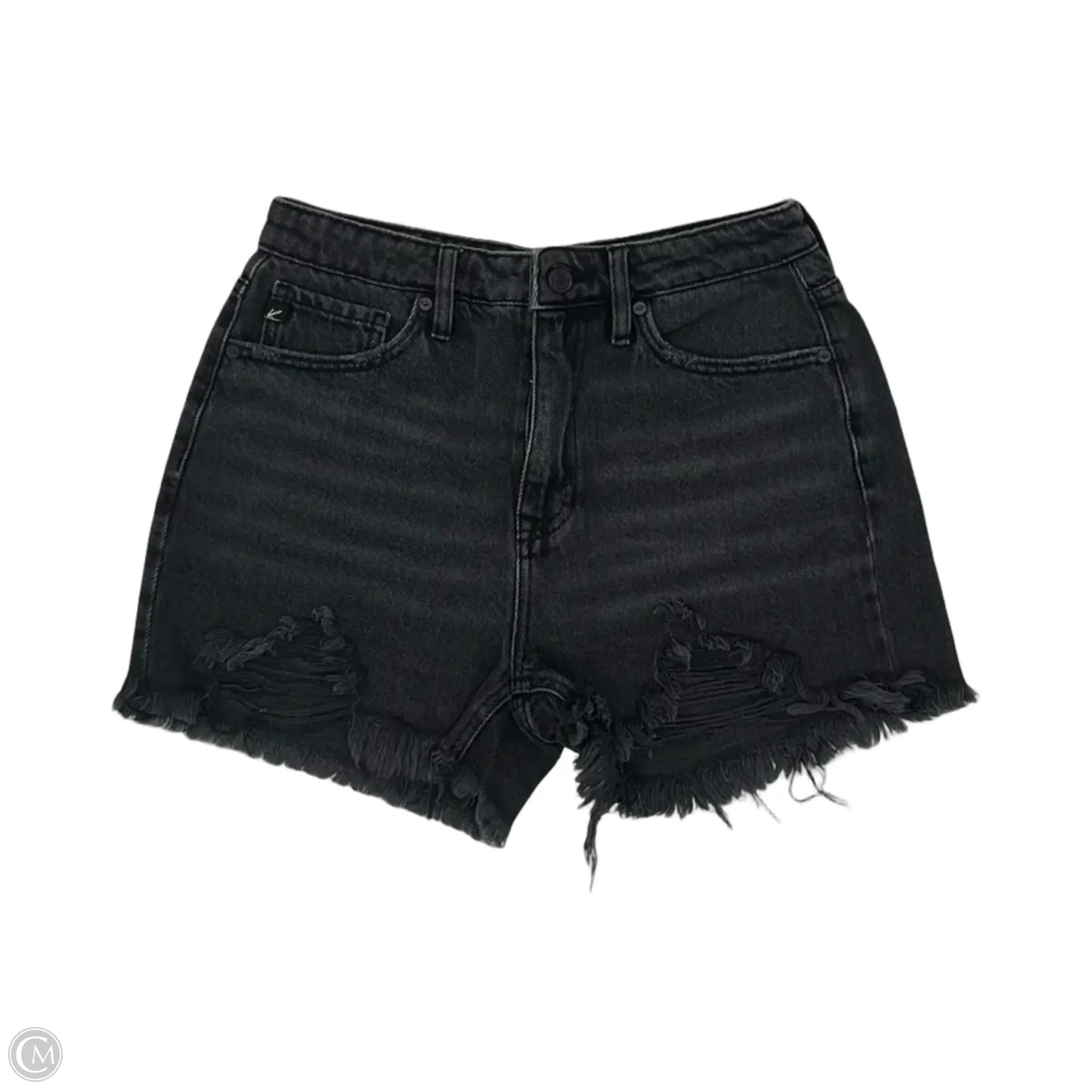 Shorts By Kancan In Black Denim, Size: 4