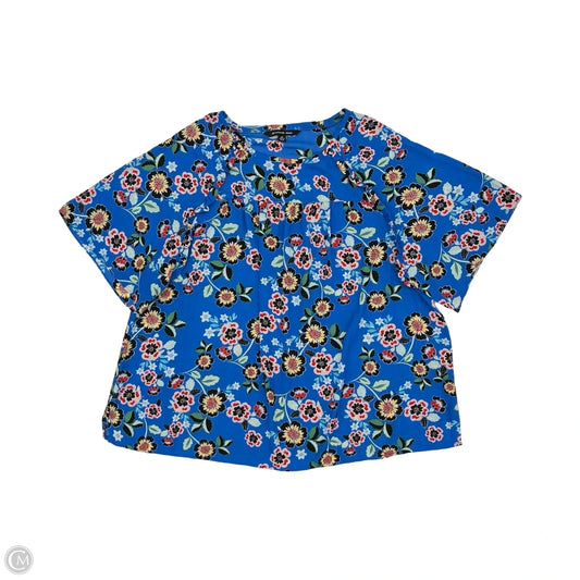 Blouse Short Sleeve By Zac And Rachel In Floral Print, Size: 2x