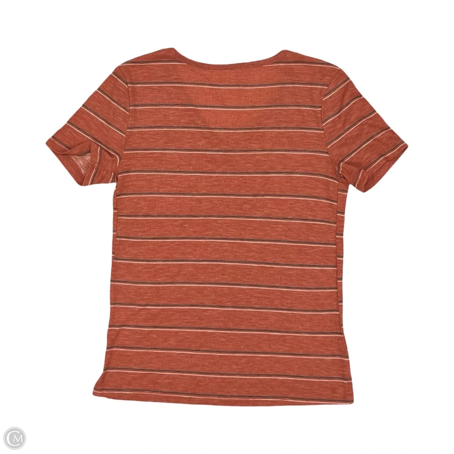 Top Short Sleeve By Maurices In Striped Pattern, Size: S