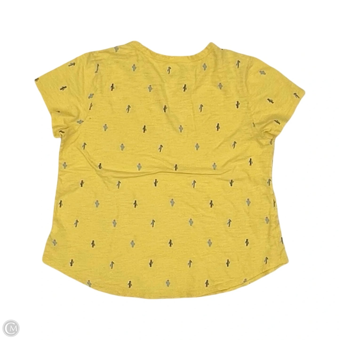 Top Short Sleeve By Old Navy In Yellow, Size: L