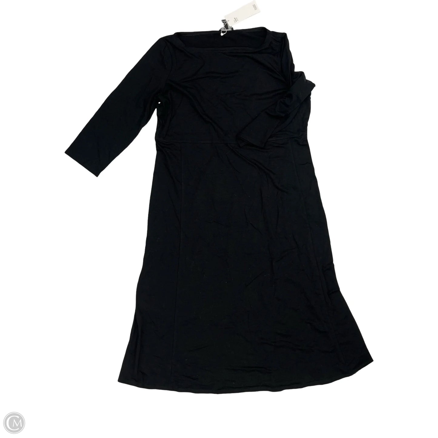 Dress Casual Midi By Eileen Fisher In Black, Size: M