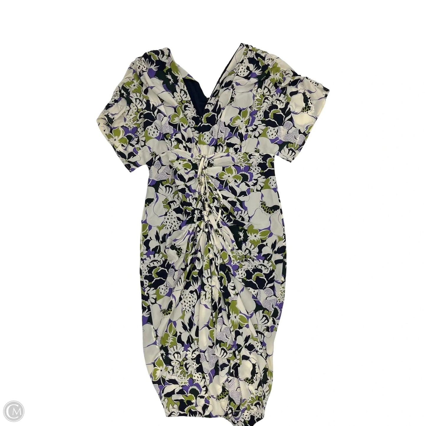 Dress Party Midi By Cma In Green & Purple, Size: 10