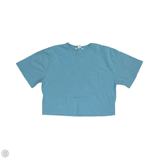 Athletic Top Short Sleeve By Athleta In Blue, Size: M