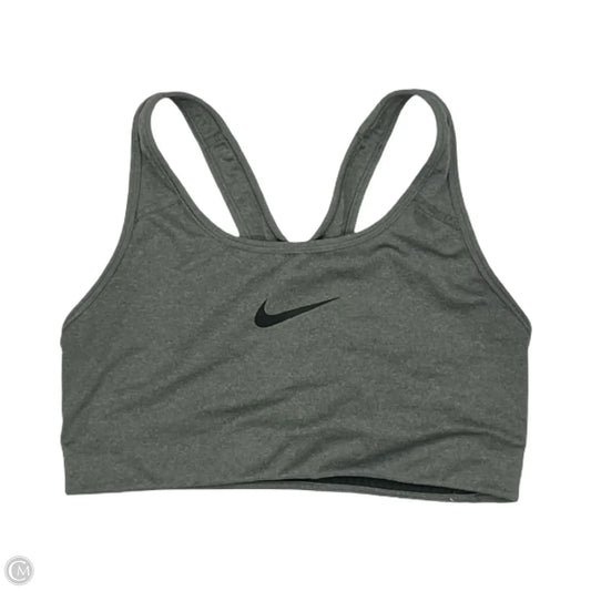 Athletic Bra By Nike In Grey, Size: M