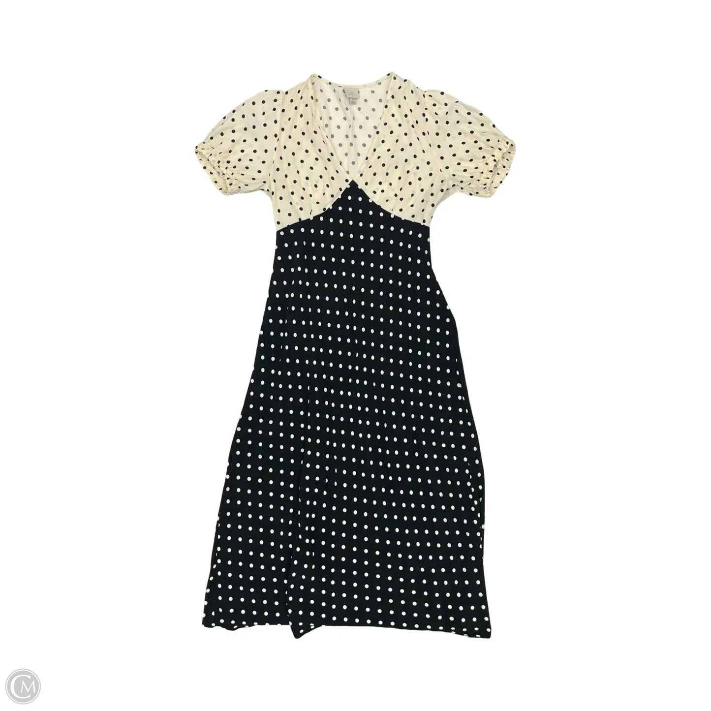 Dress Party Midi By A New Day In Polkadot Pattern, Size: M