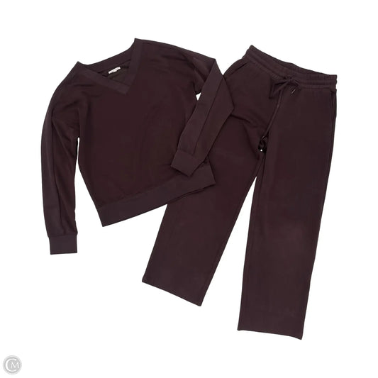 Lounge Set Pants By Maurices In Maroon, Size: S