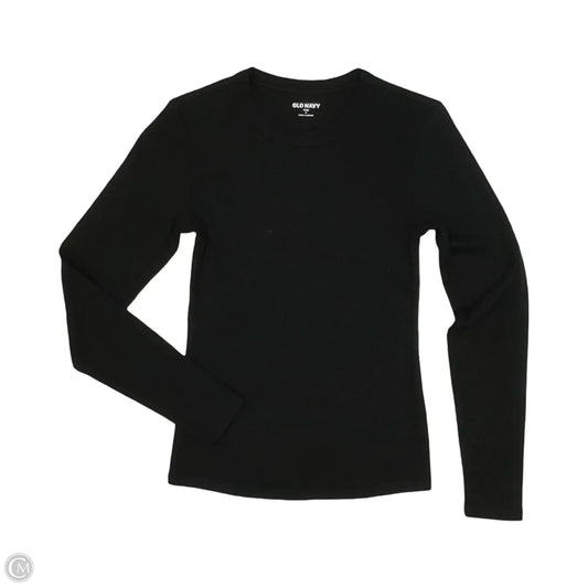 Top Long Sleeve By Old Navy In Black, Size: S