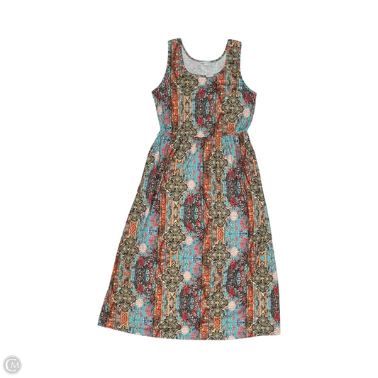 Dress Casual Midi By Cmf In Multi-colored, Size: S