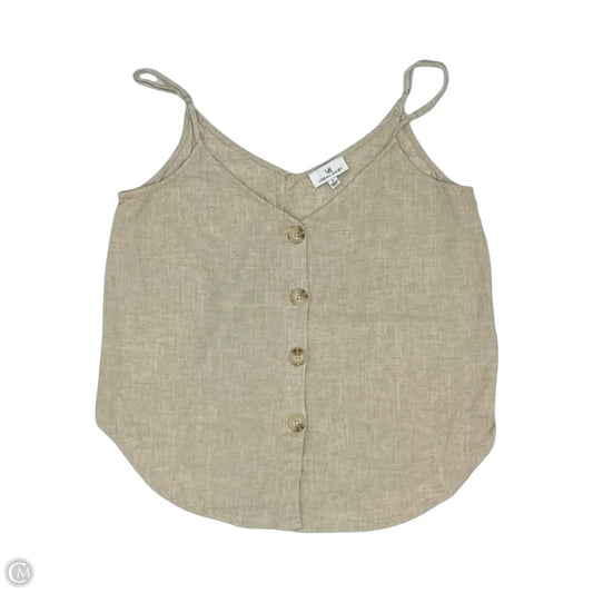 Blouse Sleeveless By Urban Daizy In Tan, Size: S