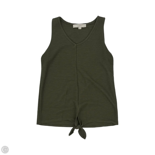 Top Sleeveless By Loft In Green, Size: Xxsp